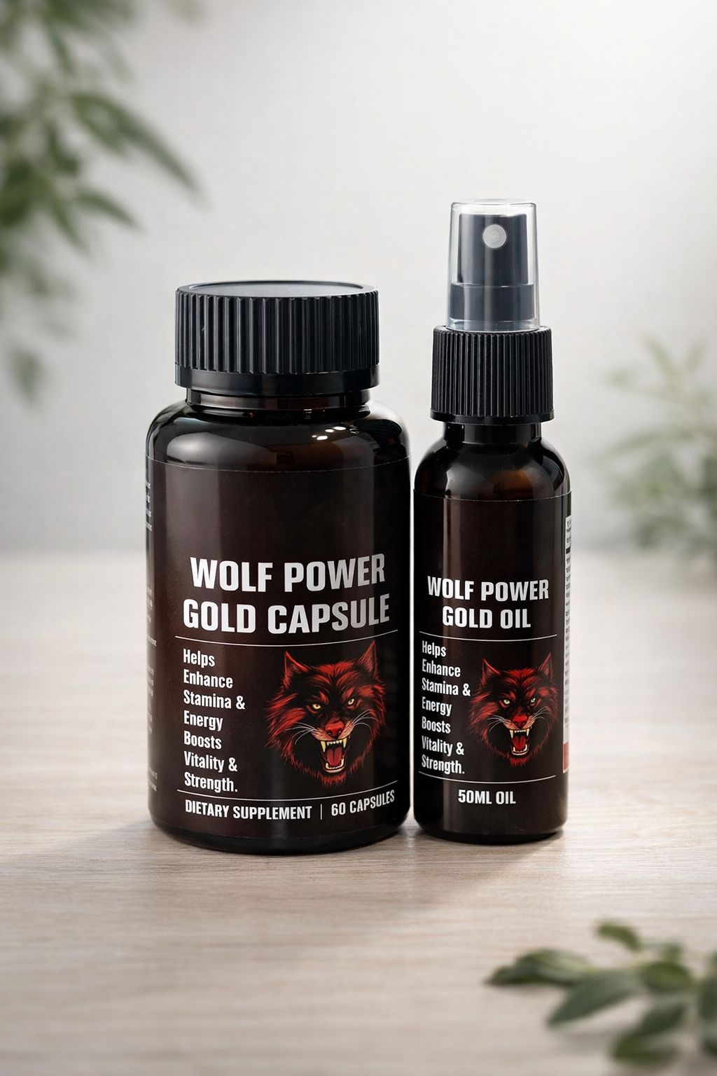 wolf power gold capsules & oil wolf power gold capsules & oil